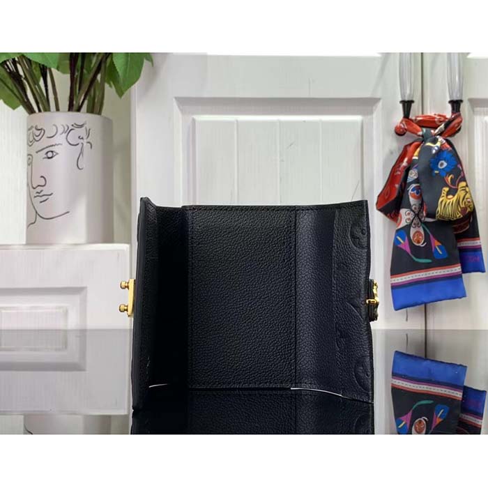 Louis Vuitton LV Unisex Métis Compact Wallet Black Monogram Empreinte Embossed Supple Grained Cowhide Leather (4)