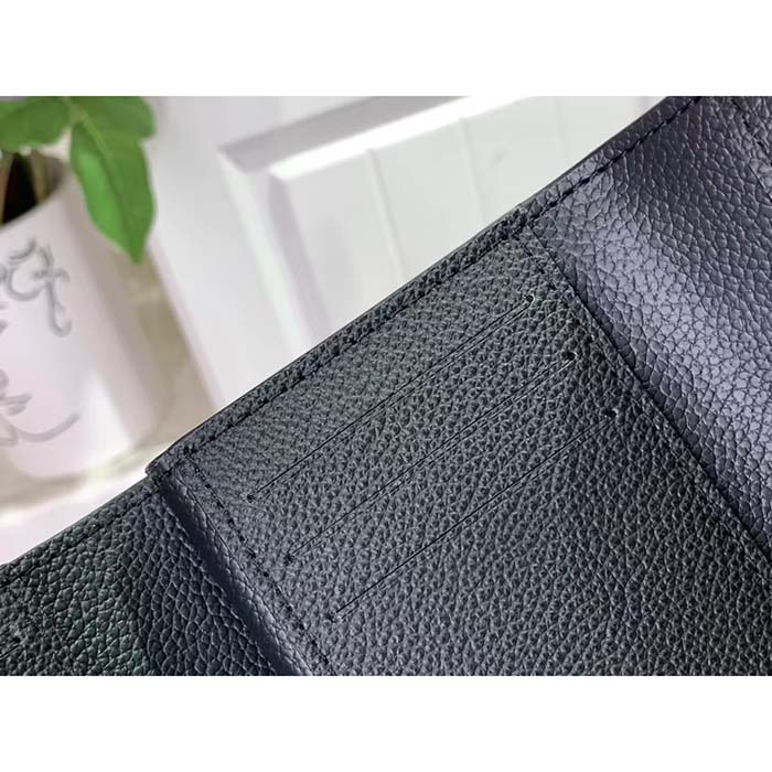 Louis Vuitton LV Unisex Métis Compact Wallet Black Monogram Empreinte Embossed Supple Grained Cowhide Leather (6)