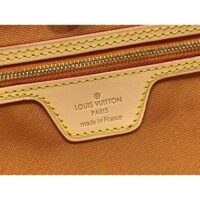 Louis Vuitton LV Unisex Neverfull MM Beige Ocher Monopaname Coated Canvas Cowhide Leather (12)