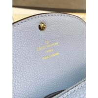 Louis Vuitton LV Unisex Rosalie Coin Purse Blue Monogram Empreinte Embossed Supple Grained Cowhide Leather (4)