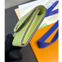 Louis Vuitton LV Unisex Rosalie Coin Purse Green Monogram Empreinte Embossed Supple Grained Cowhide Leather (9)