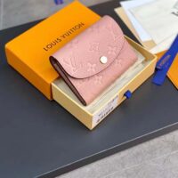 Louis Vuitton LV Unisex Rosalie Coin Purse Monogram Empreinte Embossed Supple Grained Cowhide Leather Pink (1)