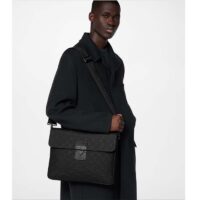 Louis Vuitton LV Unisex S Lock Briefcase Black Taurillon Monogram Embossed Cowhide Leather (4)
