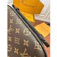 Louis Vuitton LV Unisex S Lock Messenger Black Monogram Macassar Coated Canvas Epi Leather (4)