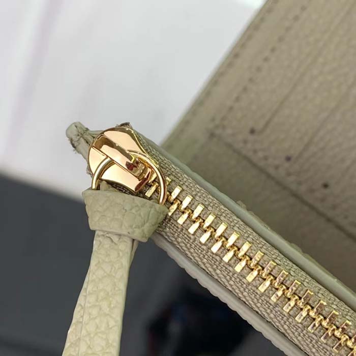 Louis Vuitton LV Unisex Victorine Wallet Cream Monogram Empreinte Embossed Supple Grained Cowhide Leather (5)