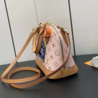 Louis Vuitton LV Women Alma BB Handbag Beige Ocher Monopaname Coated Canvas Cowhide Leather (9)