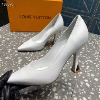 Louis Vuitton LV Women Sparkle Pump Ivory White Lamb Leather Outsole 9.5 Cm Heel (7)