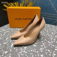 Louis Vuitton LV Women Sparkle Pump Nude Pink Lamb Leather Outsole 9.5 Cm Heel (10)