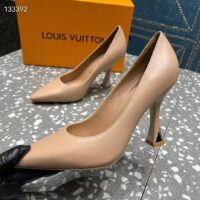 Louis Vuitton LV Women Sparkle Pump Nude Pink Lamb Leather Outsole 9.5 Cm Heel (10)
