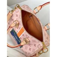 Louis Vuitton LV Women Speedy Bandoulière 25 Handbag Beige Ocher Monopaname Coated Canvas (2)