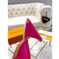 Louis Vuitton LV Women Super Mule Fuchsia Monogram-Debossed Patent Calf Leather 10 CM Heel (2)