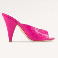 Louis Vuitton LV Women Super Mule Fuchsia Monogram-Debossed Patent Calf Leather 10 CM Heel (2)