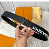 Louis Vuitton Unisex LV Initials 40 MM Reversible Belt Black Eclipse Epi XL Cowhide Leather (1)