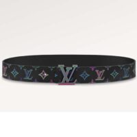 Louis Vuitton Unisex LV Light 40 MM Reversible Belt Monogram Spotlight Multi Black Calf Leather (4)