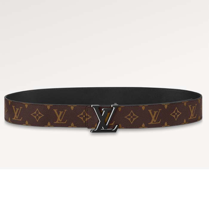 Louis Vuitton Unisex LV Optic 40 MM Reversible Belt MNG Macassar Coated Canvas Leather