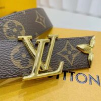 Louis Vuitton Unisex LV Pretty LV 30 MM Reversible Belt Monogram Canvas Recto Side (4)