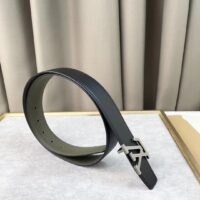 Louis Vuitton Unisex LV Rays 40 MM Reversible Belt Khaki Green Grained Leather Calf (3)