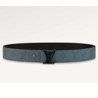 Louis Vuitton Unisex LV Shape MNG Climbing 40 MM Reversible Belt Grey Monogram Taurillon Leather (9)