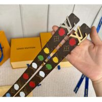 Louis Vuitton Unisex LV x YK LV Initiales 30mm Reversible Painted Dots Belt Monogram Canvas (1)