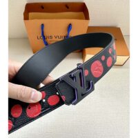 Louis Vuitton Unisex LV x YK LV Initiales 40mm Reversible Belt Painted Dots Monogram Embossed Taurillon Leather (4)