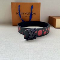 Louis Vuitton Unisex LV x YK LV Initiales 40mm Reversible Belt Painted Dots Monogram Embossed Taurillon Leather (4)