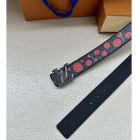 Louis Vuitton Unisex LV x YK LV Initiales 40mm Reversible Belt Painted Dots Monogram Embossed Taurillon Leather (4)