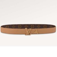 Louis Vuitton Unisex Pretty LV Enamel 30 MM Reversible Belt Monogram Canvas Recto Side (3)