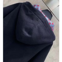 Louis Vuitton Women Cape Hoodie 3D-Effect Monogram Jacquard Wool Silk Navy Regular Fit (12)