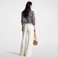 Louis Vuitton Women LV Ink Tiger Silk Shirt Silk Black White Regular Fit (10)