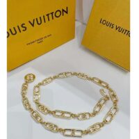 Louis Vuitton Women My LV Chain Belt Adjustable Metal Gold-Color Finish Monogram Flowers (4)