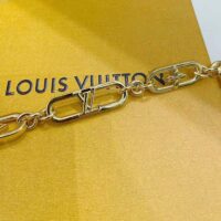 Louis Vuitton Women My LV Chain Belt Adjustable Metal Gold-Color Finish Monogram Flowers (4)