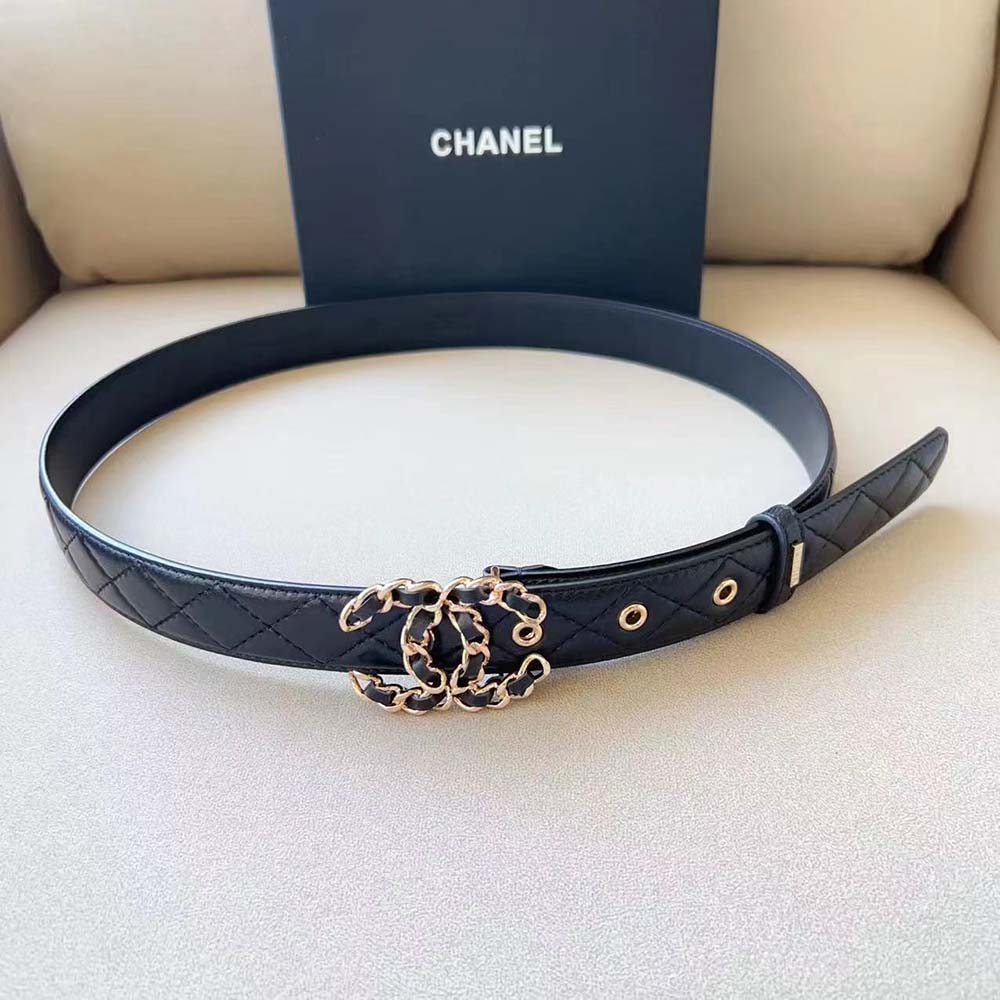 Chanel Women Calfskin & Gold-Tone Metal Black