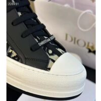 Dior CD Unisex Walk’n’Dior Platform Sneaker Deep Blue Dior Oblique Technical Mesh Calfskin (9)