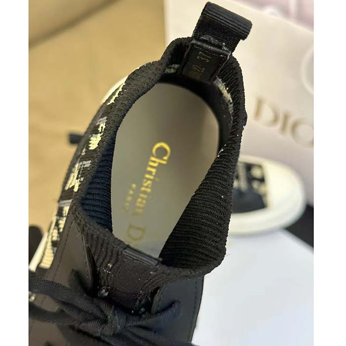 Dior CD Unisex Walk’n’Dior Platform Sneaker Deep Blue Dior Oblique Technical Mesh Calfskin (10)