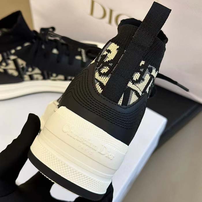 Dior CD Unisex Walk’n’Dior Platform Sneaker Deep Blue Dior Oblique Technical Mesh Calfskin (6)