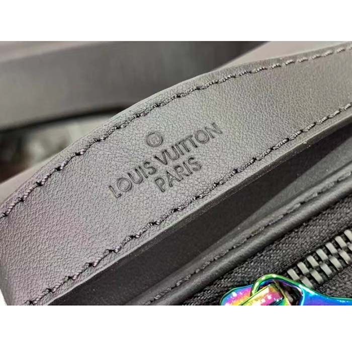 Louis Vuitton LV Unisex Future Trunk Black Calf Leather Double Zip Closure (5)