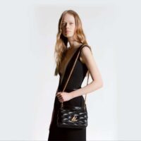Louis Vuitton LV Women GO-14 MM Black Lamb Leather Cowhide Leather (4)