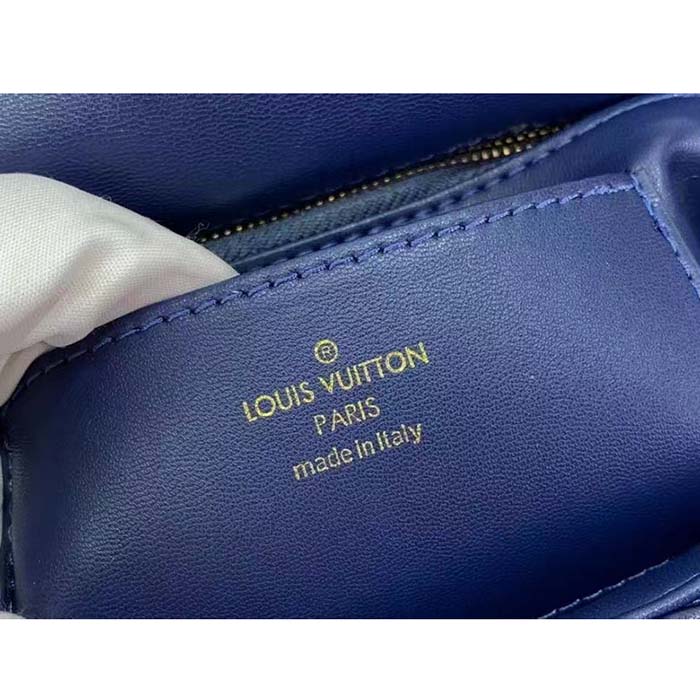 Louis Vuitton LV Women GO-14 MM Navy Blue Lamb Leather Cowhide Leather (13)