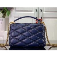 Louis Vuitton LV Women GO-14 MM Navy Blue Lamb Leather Cowhide Leather (1)