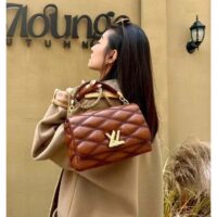 Louis Vuitton LV Women GO-14 MM Smoked Tan Lamb Leather Cowhide Leather (11)