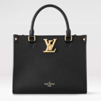 Louis Vuitton LV Women Lock Go Black Grained Calf Leather Microfiber Lining (11)