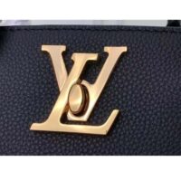 Louis Vuitton LV Women Lock Go Black Grained Calf Leather Microfiber Lining (11)