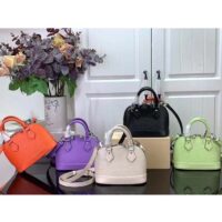 Louis Vuitton LV Women Nano Alma Handbag Minnesota Orange Epi Grained Cowhide Leather (3)