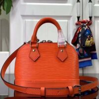 Louis Vuitton LV Women Nano Alma Handbag Minnesota Orange Epi Grained Cowhide Leather (3)