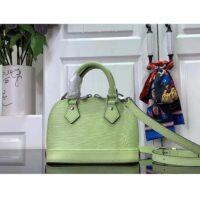 Louis Vuitton LV Women Nano Alma Handbag Vert Noto Green Epi Grained Cowhide Leather (7)