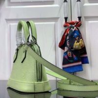 Louis Vuitton LV Women Nano Alma Handbag Vert Noto Green Epi Grained Cowhide Leather (7)