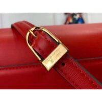 Louis Vuitton Women LV Orsay MM Handbag Red Cowhide Leather Flap Closure N-Lock (4)