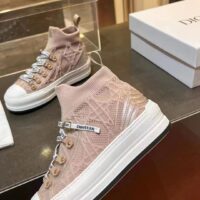 Dior CD Unisex Walk’N’Dior Platform Sneaker Nude Macrocannage Technical Mesh (10)