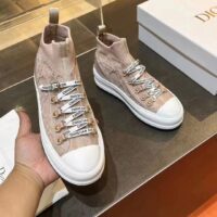 Dior CD Unisex Walk’N’Dior Platform Sneaker Nude Macrocannage Technical Mesh (10)