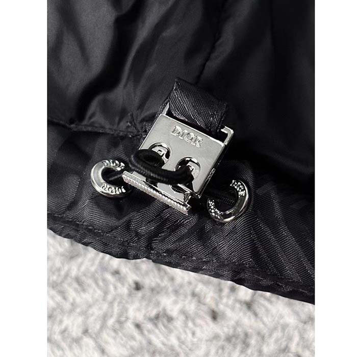 Dior Men CD Dior Oblique Down Jacket Gray Technical Jacquard (4)